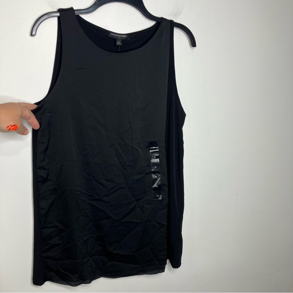 Banana Republic factory black tank top size‎ medium new with tags